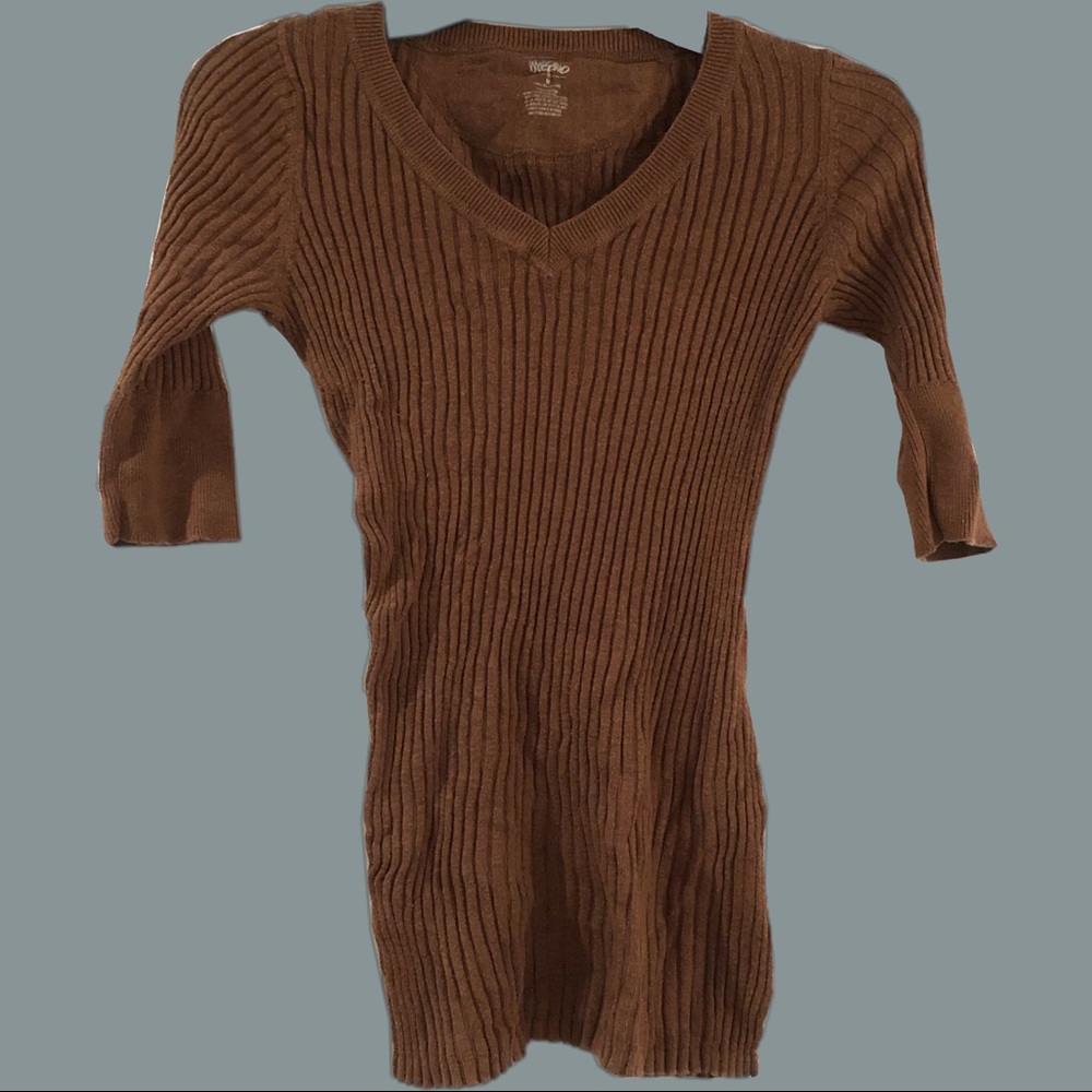 Stretchy & Fitted Caramel-Colored Top